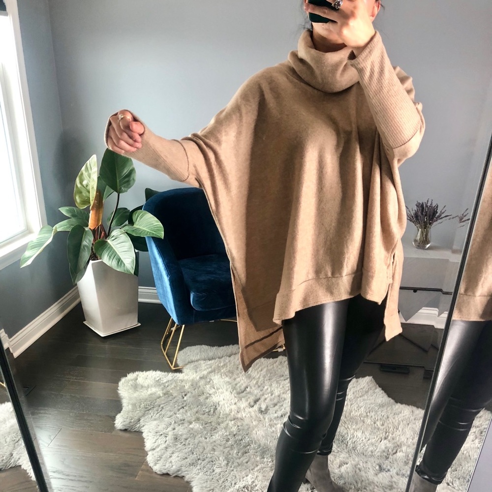 ◾️Julia Carmel Blanket sweater - Picture 3 of 5